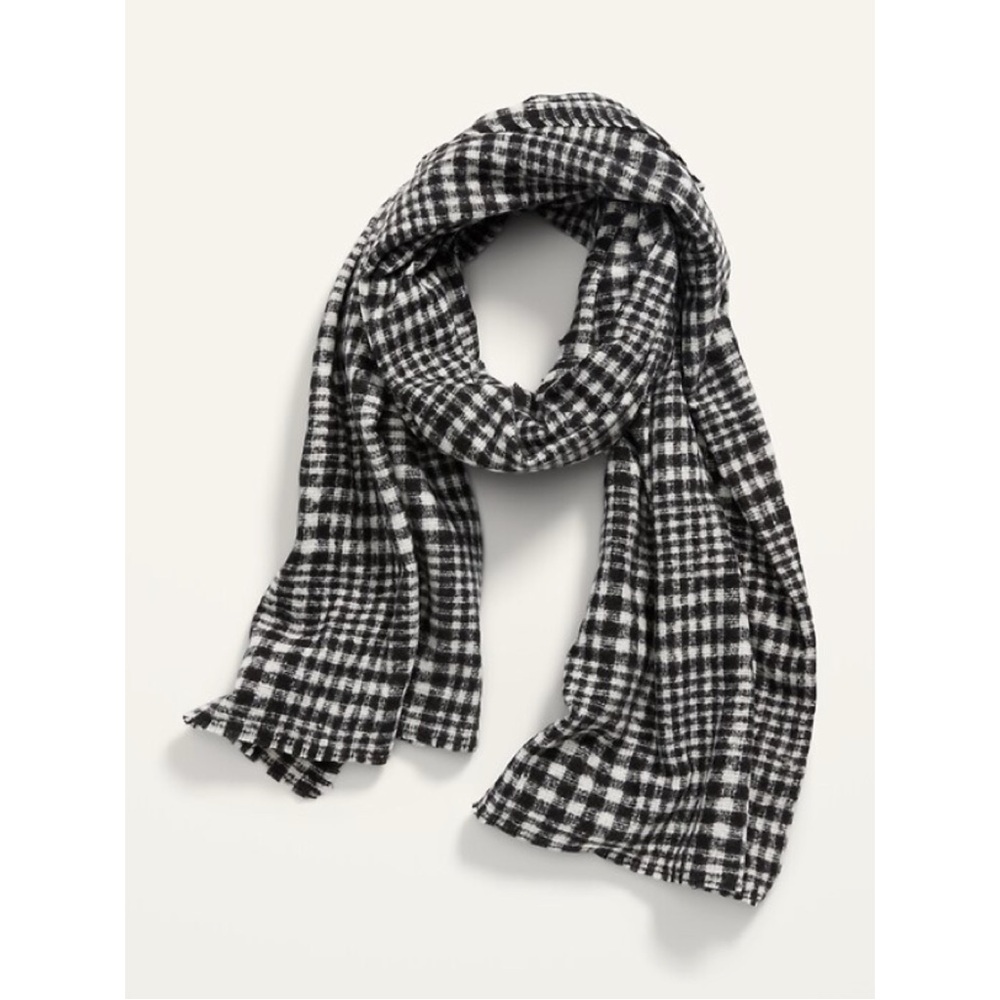 Soft Plaid Blanket Scarf